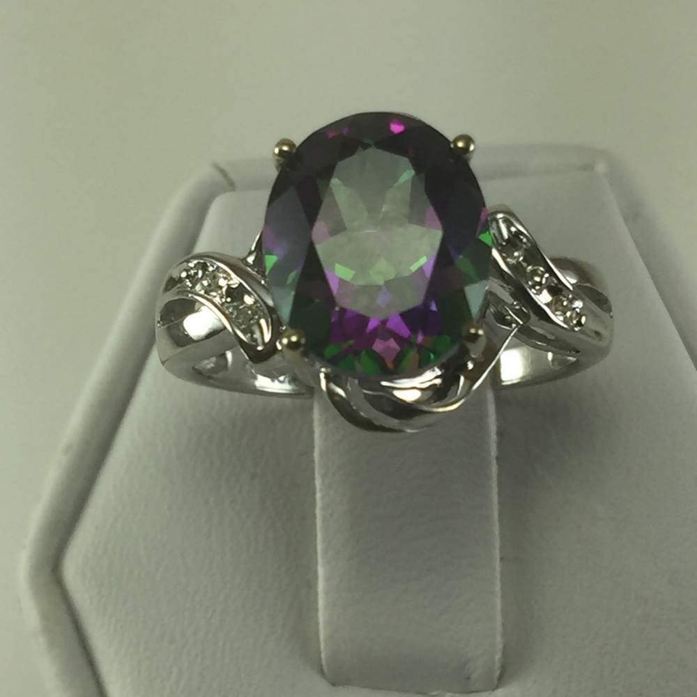 Mystic Topaz (7-1/6 ct.) and Diamond Accent Oval R